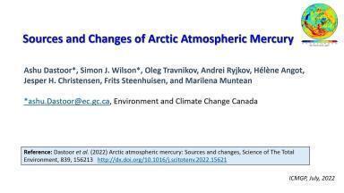 Sources and Changes of Arctic Atmospheric Mercury